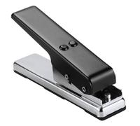 Perforatore per plettro per chitarra, grande, 17 cm, manuale, struttura in ABS nero, strumento per punzonatura, accessorio per appassionati di artigianato, per creare plettri da vecchie carte