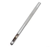 Perforatore rotondo per pelle, 1,5 mm, bordo rettificato di precisione (3 | Acciaio al carbonio 45#, rettifica di precisione per flauto, tagliente, uso di colpo del martello, durata di lunga durata