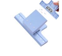 Perforatrice a 3 fori per cartella - Strumento da ufficio in metallo resistente | cancelleria da scrivania regolabile con perforatrice a 3 fori | perforatrice per carta con impugnatura facile