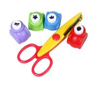 Perforatrice a forma di bambini,Perforatrice per bambini | Set di forbici per artigianato e perforatrici fatte a mano per bambini,Il divertimento fatto a mano impara quello delle forbici dell'arte dei