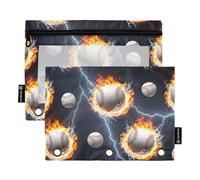 Perforatrice a tre anelli con cerniera liscia, con finestra trasparente, per raccoglitore, per ufficio, scuola, università, confezione da 2