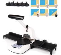 Perforatrice Arrotondatrice 6 In 1, Taglierina Manuale For Carta Con Capacità Di 100 Fogli Con Angoli Arrotondati Da 3,5 Mm, 6 Mm E 10 Mm, Semicerchio, Foro Da 6 Mm