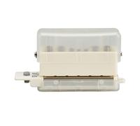 Perforatrice di carta a 6 fori Portatile in stile carino ABS Funzionamento manuale Profondità di punzonatura da 7 mm Perforatrice da tavolo per ufficio (Trasparente)