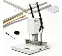 Perforatrice Elettrica A Porta Singola, 60 W, Robusta, A Pressione Manuale, Spessore Massimo Di Perforazione 50 Mm, Con Punta Cava Da 5 Mm E Punta Elicoidale Da 4 Mm, Per Documenti, Etichette