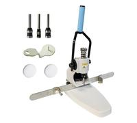 Perforatrice manuale a foro singolo, capacità di 300 fogli, for carta con righello di posizionamento mobile, for etichette di carta, plastica e ricette.