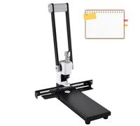 Perforatrice per carichi Pesanti con capacità di 300 Fogli - Perforatrice a Foro Singolo, Righello e Contenitore per la Carta straccia per Ufficio, casa e Tipografia, Trapano per Carta Profession 5mm