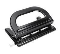 Perforatrice per Carta 4 Fori 30 Pagine Strumento di Perforazione Manuale Natale Regolabile 30 Fogli Punzonatura Spaziatura Perforatrice Punzoni