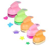 Perforatrice per Carta: 5 Pezzi Perforatrice Decorativadi Carta, Foratrice per Cartas Forme Diverse, Creativa Punzoni Punzonatrice, Fustellatrice Creativa per Le Carte Scrapbook Fai Da Te