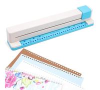 Perforatrice per carta a 30 fori, rilegatrice per agenda, A4, A5, A6, A7, B5, B6, B7, rilegatrice per libri, quaderni, perforatrice per fogli sfusi, perforatrice portatile regolabile, capacità di 5