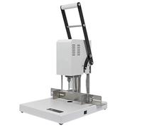 Perforatrice per carta a foro singolo, resistente, con spessore di 50 mm, ideale per la rilegatura di libri. Dotata di punta da trapano cava da 5 mm, punta da trapano elicoidale da 4 mm e righello