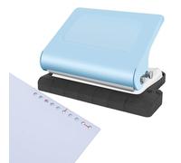 Perforatrice per carta, perforatrice per libri, perforatrice per rilegatura di carta con 10 fori, perforatore regolabile, perforatore di carta portatile in metallo per scuola, casa, cancelleria