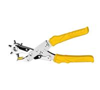 Perforatrice per cuoio, pinza perforatrice rotante resistente, strumento professionale con 6 misure regolabili, ideale per cinturini, cinturini, collari per cani e cinture, design ergonomico e salva