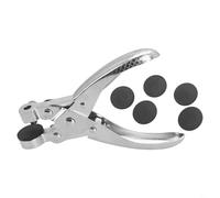 Perforatrice per cuoio, sacchetti di plastica e tessuti di diverse dimensioni, con pinza perforatrice da 4/6/8/9 mm, dischi girevoli, struttura in metallo (diametro 6 mm)