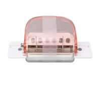 Perforatrice per fogli mobili A4 B5 A5, trasparente, portatile, multiformato, per quaderni, inviti, relazioni, uso scolastico e in ufficio. (Rosa trasparente)