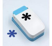 Perforatrice quadrata da 2,5 cm, per lavori artigianali con la carta, utensile manuale resistente per scrapbooking, creazione di biglietti, progetti di diario fai da te (fiocco di neve)