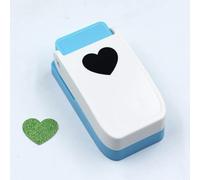 Perforatrice quadrata da 2,5 cm, per lavori artigianali con la carta, utensile manuale resistente per scrapbooking, creazione di biglietti, progetti di diario fai da te (cuore)