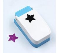 Perforatrice quadrata da 2,5 cm, per lavori artigianali con la carta, utensile per angoli manuale resistente, per scrapbooking, creazione di biglietti, progetti di diario fai da te (pentacolo)