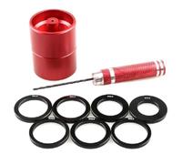 Perforatrice Ruote Alu 4WD Strumenti Aggiornamento Degli Pneumatici Auto RC | RC Car Tools, il perforatore alluminio consente la realizzazione precisa di fori per inserti e ruote Ricambi