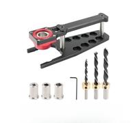Perforatrice verticale per legno, layout guida da 16 mm a otto posizioni | Maschera in lega di alluminio a 8 fori, guida per foratura verticale, pannelli per la lavorazione del legno