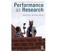 Ben Spatz Performance as Research (Tascabile)