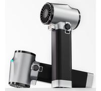 PERFORMANCE GURU Soffiatore turbo per auto, max 55,2 m/s ventilatore per auto con luce, motore brushless da 750 W e 64 mm, manico in silicone, ventilatore per auto a velocità infinitamente variabile