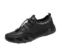 Performance Herren Sneaker Alltags Ultra-Bequemer BarfußSchuhe Freizeit StraßEnlaufschuhe MäNner Low-Top Sneaker Bequeme Softshell Leichtetrekkingschuhe Joggingschuhe Fitnessschuhe, Nero , 39 EU