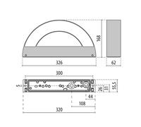 Performance in Lighting Applique esterni Mask+ M, basso, 3.000K, antracite 3100763