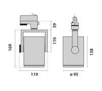Performance in Lighting Faretto binario trifase AS425 LED Medium bianco uw Performance in Lighting