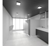 Performance in Lighting Plafoniera a LED WL210 angolare in plastica 15W 21x21cm Performance in Lighting
