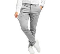 Performance Pants Pantaloni da uomo eleganti slim fit da uomo, elasticizzati, comodi e pratici, per il lavoro e il tempo libero, comodi pantaloni in tessuto da uomo, Gris Clair, 34W x 36L