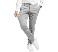 Performance Pants Uomo - Eleganti Pantaloni Uomo Slim Fit Stretch - Pantaloni Uomo Stretch - Comodi Pantaloni Uomo Pratici per Business e Tempo Libero - Comodi Pantaloni in Tessuto Uomo, grigio chiaro