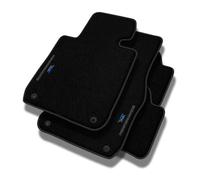 PERFORMANCE Tappetini tappetini auto in velluto personalizzati destinato a BMW Serie 3 E91 2004-2011 - Standard, Traforato, blu, ciano e rosso -Ricamo CNC preciso, piping traforato di design, accessor