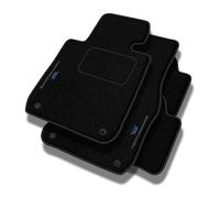 PERFORMANCE Tappetini tappetini auto in velluto personalizzati destinato a Skoda Octavia III 2012-2019 - Standard, Traforato, blu, ciano e rosso -Ricamo CNC preciso, piping traforato di design, access
