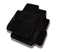 PERFORMANCE Tappetini tappetini auto in velluto personalizzati per BMW X3 F25 2011-2017 - Standard, Traforato, Grigio brunastro -Ricamo CNC preciso, piping traforato di design, accessori per auto - Pe