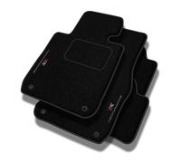 PERFORMANCE Tappetini tappetini auto in velluto personalizzati per SEAT Arona ab 2017 - Standard, Traforato, bianco-rosso-grigio -Ricamo CNC preciso, piping traforato di design, accessori per auto - P