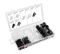 Performance Tool Assortimento di 120 morsetti per cavi in nylon.