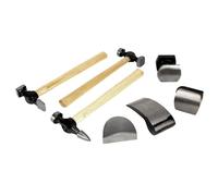 PERFORMANCE TOOL W1007DB - Kit di Riparazione carrozzeria per Auto, 7 Pezzi, con Testa a Martello in Acciaio al Carbonio e carrelli su Manici in Legno