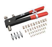 PERFORMANCE TOOL W2006 SAE - Set di Dadi rivettati, rivettatrice, Pistola per Dadi per rivettatura, rivettatrice Manuale, rivettatrice, rivettatrice con 45 Pezzi, Dadi per Rivetti metrici Inclusi