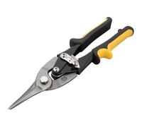 Performance Tool W2043 - Cesoia per lamiera da aviazione, taglio centrale, 25,4 cm, in acciaio al cromo vanadio con lama forgiata, cesoie aeronautiche dritte per chiusura di sicurezza e foro per
