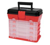 PERFORMANCE TOOL W54042 - Cassetta portautensili in plastica con 4 Organizer