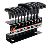 PERFORMANCE TOOL W80276 - Set di chiavi esagonali con impugnatura a T, 10 pezzi, colore: nero