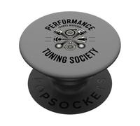 Performance Tuning Society Engine Pistons Turbocharger PopSockets PopGrip Adesivo