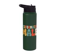 Performativo Maschio Stereotipo Matcha Man Gen Z Meme Retro Stainless Steel Insulated Water Bottle