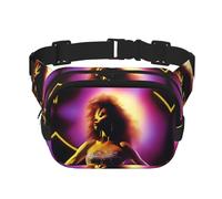 Performer's Glow - Marsupio quadrato a doppio strato con cinghia regolabile per attività all'aperto, nero, taglia unica, Nero , Taglia unica