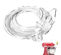 PERFYX Paraspruzzi per KitchenAid Planetaria 4.3L - 4.8L, Paraschizzi Trasparente Integrale a 360° per Mixer Kitchen Aid Artisan e Classic con Testa Inclinabile, Coperchio Versatore Antispruzzo