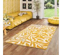 Pergamon Samba - Tappeto di Design Moderno - Fiori Curry Giallo - 5 Dimensioni