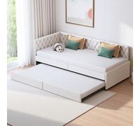 PerGar Letto giornaliero 90/180 x 200 cm, divano letto allungabile, divano ospite con funzione sonno, letto multifunzione in tessuto di velluto delicato sulla pelle, divano letto per ragazzi per