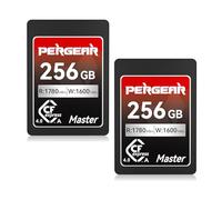 Pergear Scheda di memoria CFexpress 4.0 da 256 GB, velocità di lettura fino a 1780 MB/s, velocità di scrittura 1600 MB/s per 4K 120P, 8K 30P (confezione da 2) Master Series, compatibile con fotocamere