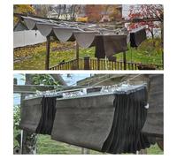 Pergola a onde retrattili, protezione UV, struttura ombreggiante per esterni, per terrazze, ponti e terrazze, baldacchino regolabile per giardino, cortile e spazi esterni