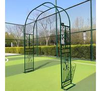 Pergola Ad Arco Da Giardino Con Base, Grande Tunnel Ad Arco Verde, Facile Da Assemblare, Arco Da Matrimonio Per Cerimonia Per Giardino, Prato, Patio, Cortile(Green,2.6 * 2.30m/8.5 * 7.5ft)